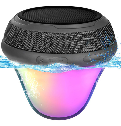 Emperstar Altavoz Portatil Bluetooth Para Piscina Con Luces