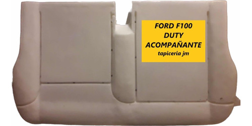 Relleno Poliuretano Asiento Ford F100 Duty Butacon 2/3