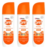 Comprar Kit 3x Repelente De Insetos Off Afasta Dengue Zika 170ml Spr