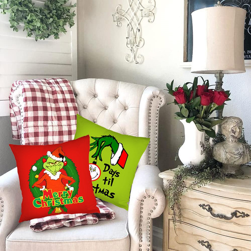 Juego De 4 Fundas De Almohada Decorativas Navideñas De 1