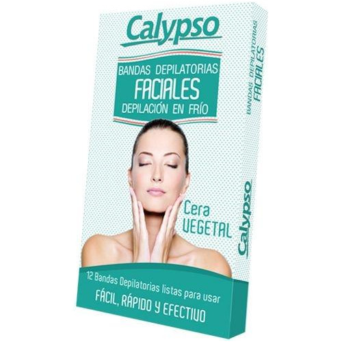 Bandas Depilatorias Calypso Faciales Vegetal X12