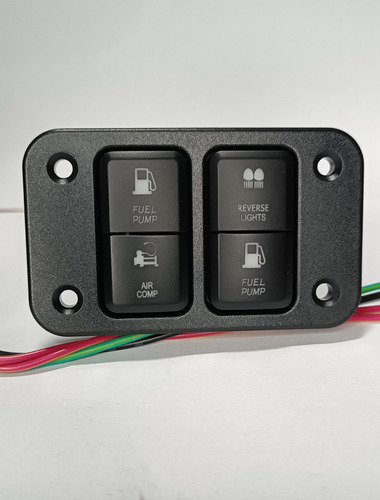 Panel 2 Switch Doble Tipo Hilux Con Conectores, Configurable