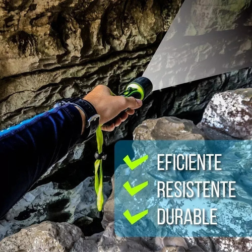 Linternas Led Buceo Sumergible Profesional 100 M Contra Agua