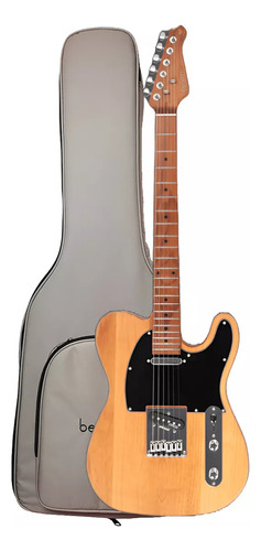 Guitarra Telecaster Benson Hardy 904 Natural Nbk Com Bag Orientação Da Mão Destro