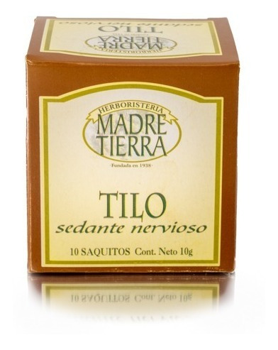 Te De Tilo Madre Tierra - 10 Saquitos - Sedante Nervioso