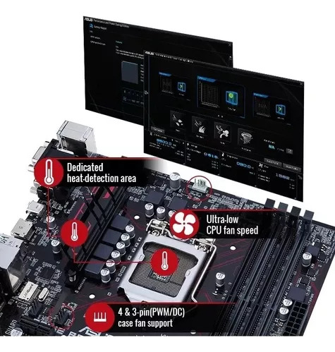 Placa Mãe Asus Prime B250m-plus Lga 1151 Chip B250 Cossfiire Oem 64gb Gamer Dual Ssd M.2