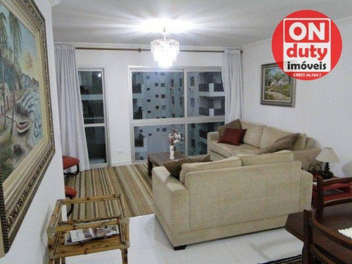 Imagem 1 de 16 de Apartamento Com 3 Dormitórios À Venda, 125 M² Por R$ 830.000 - Centro - Guarujá/sp - Ap8348