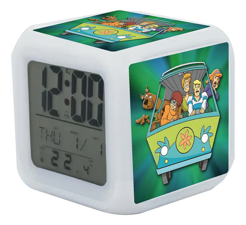 Reloj Despertador Scooby Doo Con Luz Led