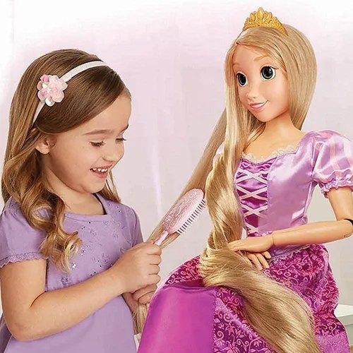 Muñeca de rapunzel grande sale