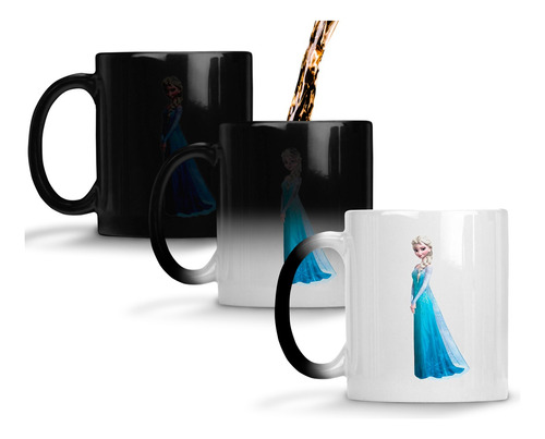 Caneca Magica  Frozen Elsa Parada Meiga Vestido Luxo