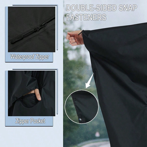 Poncho Impermeable Para Mujer, Elegante Y Duradero