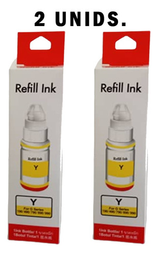 Tinta Asta Para Canon Gi-190 Color Yellow