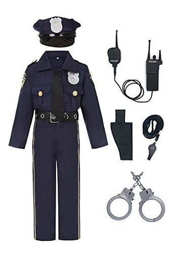 Viyorshop Disfraz De Policía De Lujo De Los B094g293s51