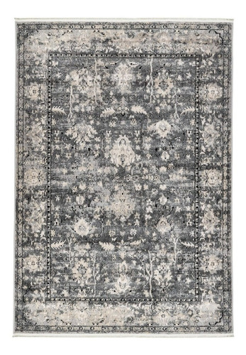 Alfombras Modernas Floral Gris 290 X 200 Cm Mihran Diseño De La Tela Floreado