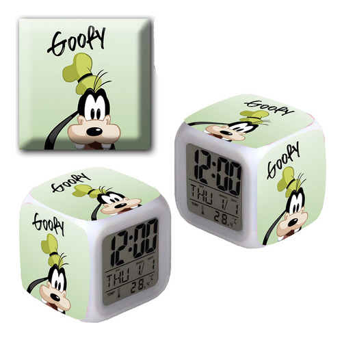 Reloj Despertador Iluminado Disney Goofy - Printek