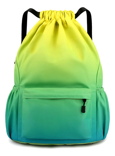 Mochila Deportiva De Colores Con Cordón Para Hombre Y Mujer