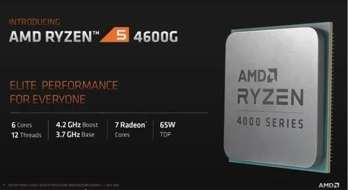 Imagen 3 de 8 de Combo Motherboard Asus A520m-k + Procesador Amd Ryzen 4600g