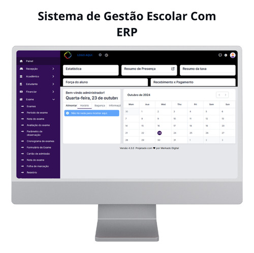 Sistema Para Gestão Escolar Com Erp