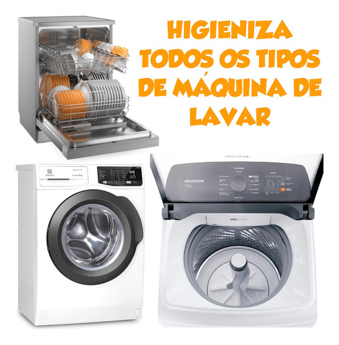 Limpa Máquina De Lavar Roupas E Louças 2 Em 1 Top Brilho