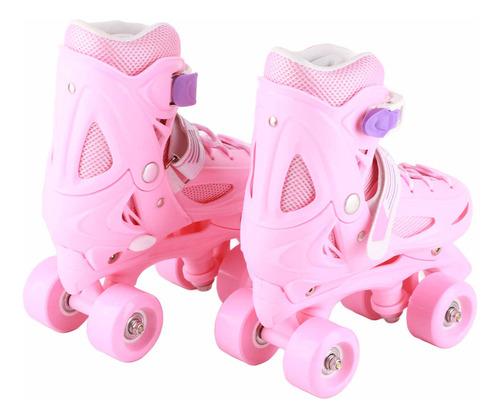 Patines Roller De 4 Ruedas Ajustable Doble Para Mujer