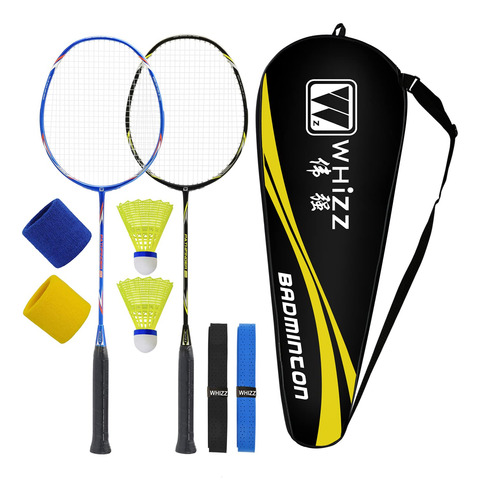 Qichuan Whizz - Juego De Raqueta De Bdminton Para 2 Jugadore