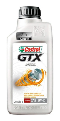 Oleo Castrol 15w40 Ci-4 Gtx Diesel Mineral 3394863