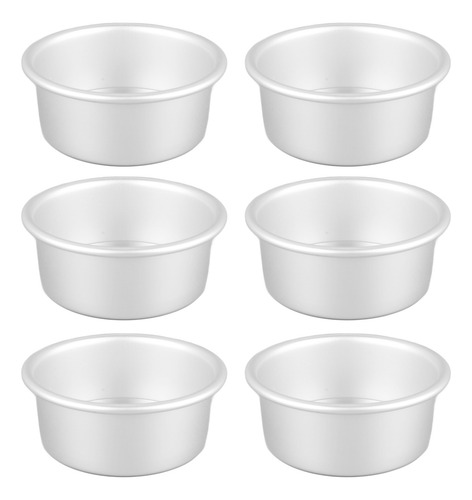 Molde Redondo Para Hornear Tartas, 4 Pulgadas, 6 Piezas, Mol