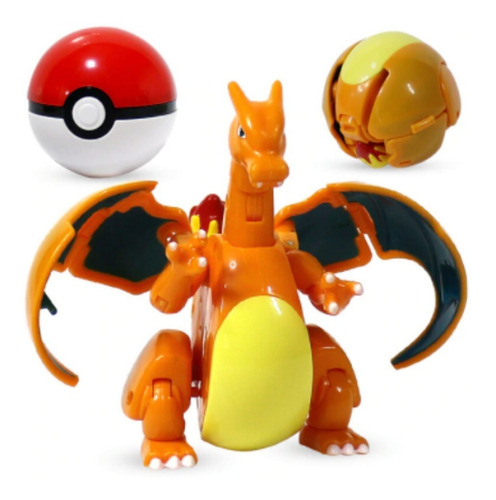 Imagem 2 de 5 de Brinquedo Boneco Pokemon Dragão Charizard Entra Na Pokebola