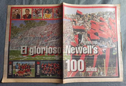 Suple Diario La Capital Newells 100 Años Futbol 2003 (Usado)
