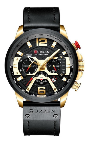 Curren Mens Watch Business Quartz Watch Couro De Luxo