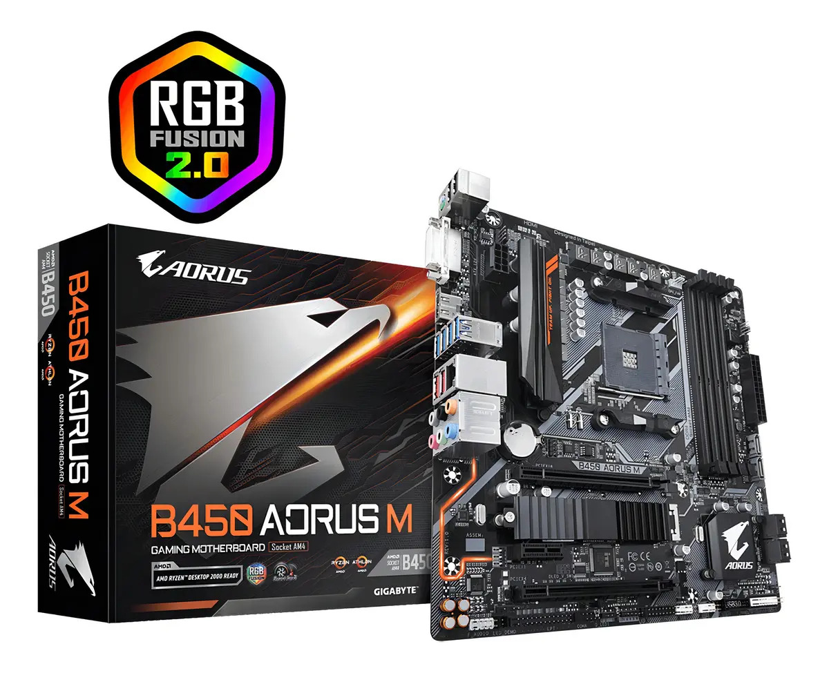 Placa-Mãe Gigabyte B450 Aorus M