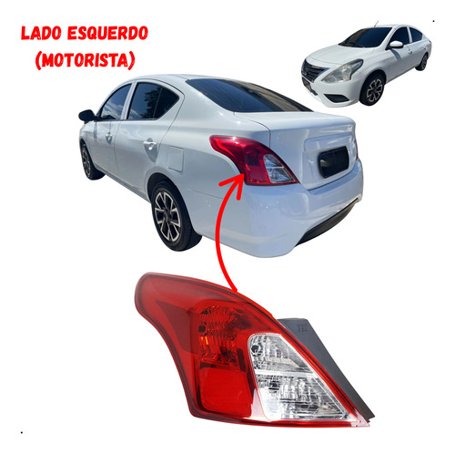 Kit Lanternas Traseiras Versa Sl 2012 2013 2014 2015 2016