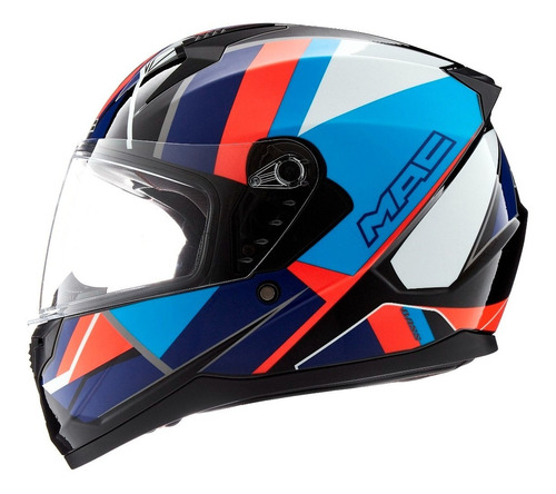 Casco Moto Integral Mac Bass Visor Simple