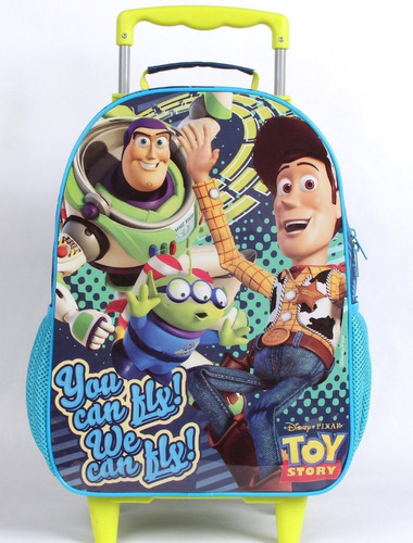 Kit Mochila De Rodinhas Infantil Toy Story + Lancheira + Est