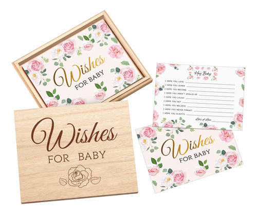 Paquete De 50 Tarjetas De Consejos Para Baby Shower Y Caja D