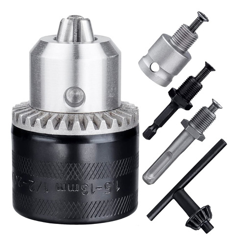 Ganyee Kit De Adaptador De Portabrocas Con Llave De 0.059-0.