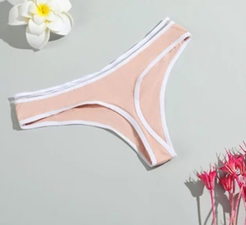 5 Tangas De Algodón Cómodas Super Sexys Varios Colores