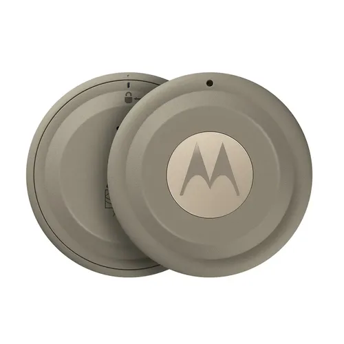 Moto Tag 2 - Rastreador Motorola Bluetooth, Uwb Compatível Com Android (app Localizador) Ip68 - 1 Unidade - Bege