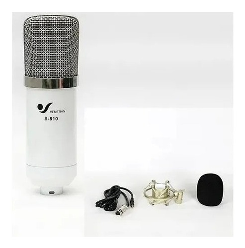 Microfono Condenser Venetian S 810 Combo Pc Estudio 