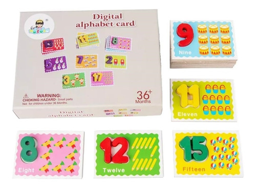 Puzzles Aprender Los Numeros Juego Didáctico Niños