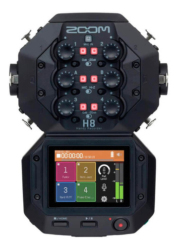 Gravador De Áudio Zoom H8 Handy Recorder Black