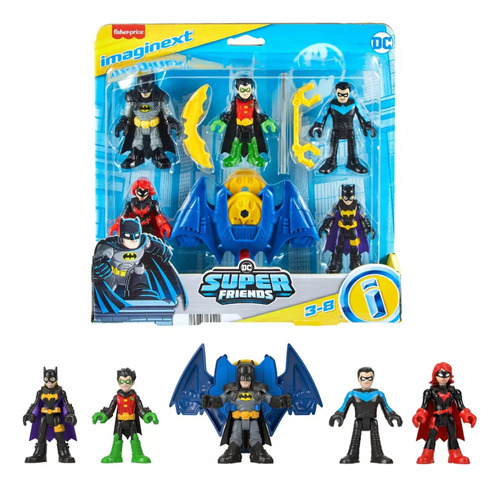 Super Dc Friends Multipack Familia Batman Figuras