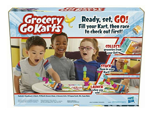 Hasbro Gaming Grocery Go Karts Juego De Mesa Para