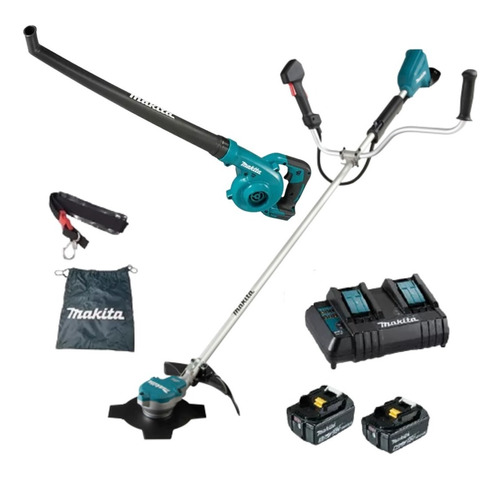 Aparador De Grama Elétrico Dur368azc+ Soprador Dub186 Makita