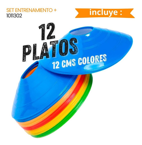 Imagen 4 de 9 de Set Escalera Entrenamiento + 12 Conos + 12 Platos Crazy Fit