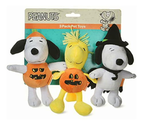 Peanuts For Pets 6 Inch 3 Pack Halloween Dog Toys | Snoopy