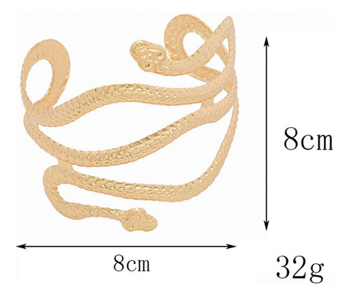 2 X Brazalete Serpiente Joyas Brazalete Envoltura