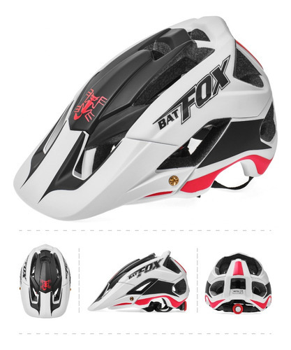Batfox - Ultraligero Casco Para Montar Color Blanco Talla L(56-62cm)