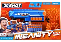 Comprar Zuru X-shot Lanza Dardos Insanity Serie1 Manic Con 24 Dardos