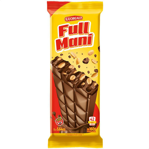 Chocolate Full Mani Georgalos 160g Leche Dulces Golosinas